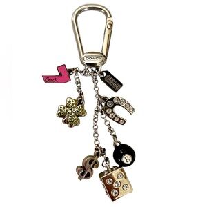 Coach “Lucky Charm” Pave Crystals Keychain/Key Fob - RARE